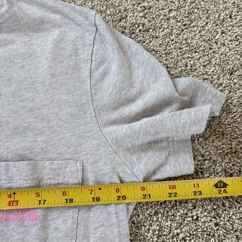 Victoria's Secret PINK Ombre Logo Campus Shirt Short Sleeve Med T-shirt Casual - Picture 6 of 8